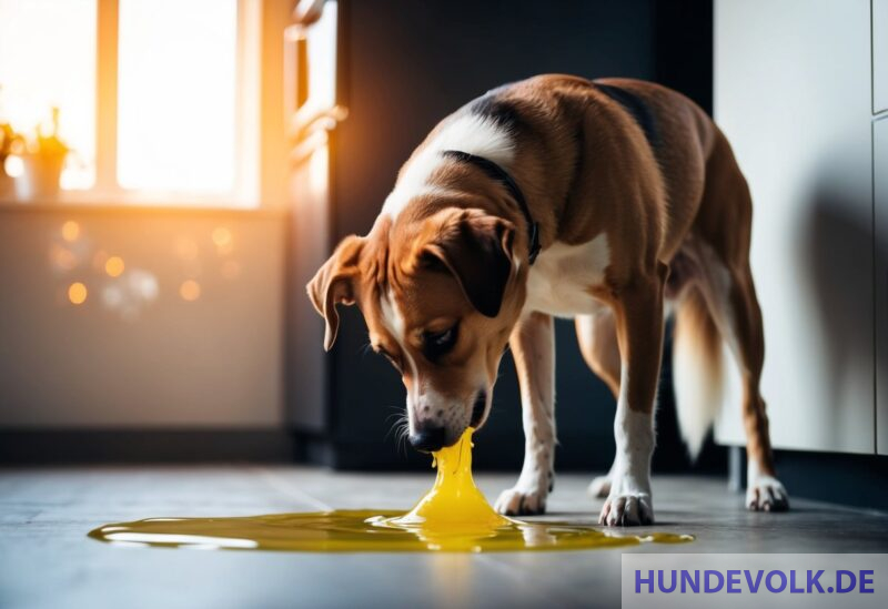 Hund erbricht